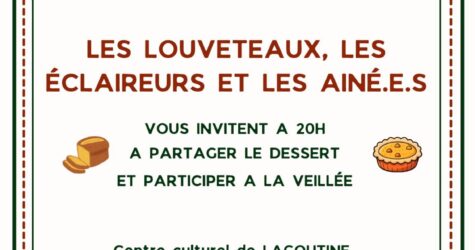 Veillée avec les louveteaux, éclaireurs et  ainés