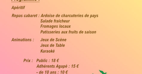 Soirée festive Agapè